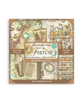 Stamperia Fortune 8x8 Inch Paper Pack (Single Face) (SBBSXB03) Stamperia Fortune 8x8 Inch Paper Pack (Single Face) (SBBSXB03)