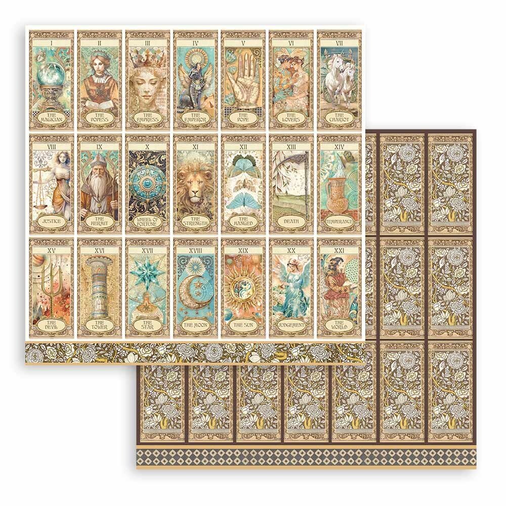 Stamperia Fortune 8x8 Inch Paper Pack (SBBS105) (DISCONTINUED) Stamperia Fortune 8x8 Inch Paper Pack (SBBS105) (DISCONTINUED)