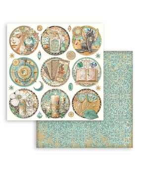 Stamperia Fortune 12x12 Inch Paper Sheets Rounds (10pcs) (SBB996) (DISCONTINUED) Stamperia Fortune 12x12 Inch Paper Sheets Rounds (10pcs) (SBB996) (DISCONTINUED)