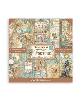Stamperia Fortune 12x12 Inch Paper Pack (SBBL153) Stamperia Fortune 12x12 Inch Paper Pack (SBBL153)