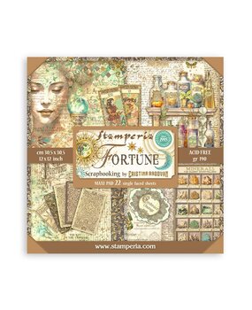 Stamperia Fortune 12x12 Inch Paper Pack (Single Face) (SBBXLB15) Stamperia Fortune 12x12 Inch Paper Pack (Single Face) (SBBXLB15)