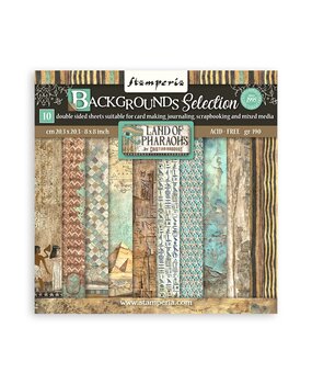 Stamperia Land of Pharaohs Backgrounds 8x8 Inch Paper Pack (SBBS106) Stamperia Land of Pharaohs Backgrounds 8x8 Inch Paper Pack (SBBS106)
