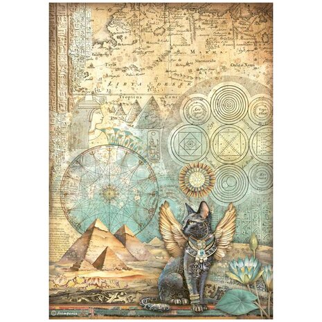 Stamperia Fortune A4 Rice Paper Winged Cat (6pcs) (DFSA4873) Stamperia Fortune A4 Rice Paper Winged Cat (6pcs) (DFSA4873)