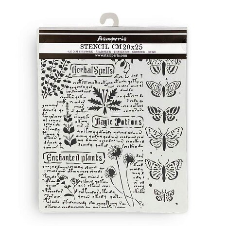 Stamperia Fortune Thick Stencil 20x25cm Botanic (KSTD164) Stamperia Fortune Thick Stencil 20x25cm Botanic (KSTD164)