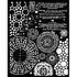 Fortune Thick Stencil 20x25cm Macrocosm Mixed Patterns (KSTD162)