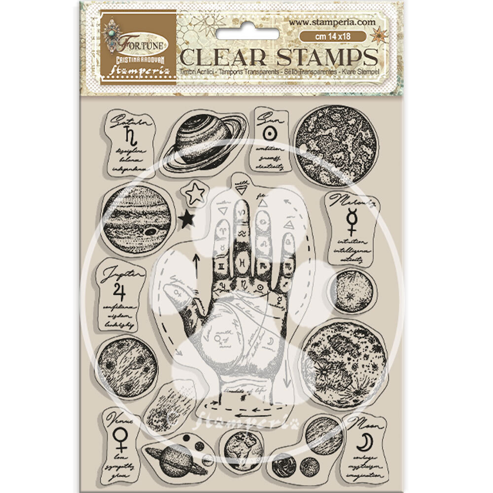 Stamperia Fortune Clear Stamps Elements (WTK193)