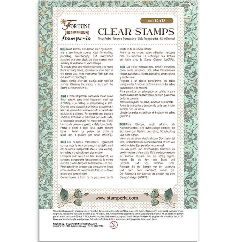 Stamperia Fortune Clear Stamps Egypt (WTK194) (DISCONTINUED)