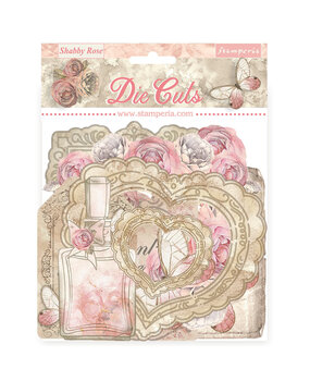 Stamperia Shabby Rose Die Cuts Assorted (42pcs) (DFLDC99) Stamperia Shabby Rose Die Cuts Assorted (42pcs) (DFLDC99)