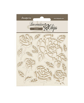 Stamperia Shabby Rose Decorative Chips Roses (SCB219) (DISCONTINUED) Stamperia Shabby Rose Decorative Chips Roses (SCB219) (DISCONTINUED)