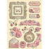 Shabby Rose Colored Wooden Shape A5 (KLSP161) (DISCONTINUED)
