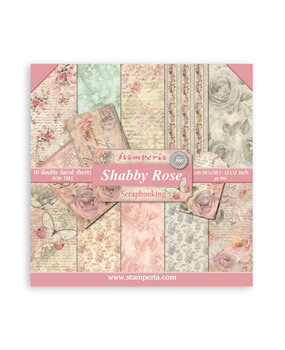 Stamperia Shabby Rose 12x12 Inch Paper Pack (SBBL12)