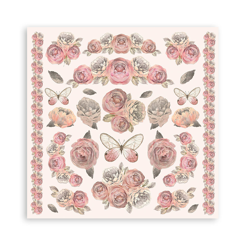 Stamperia Shabby Rose 12x12 Inch Paper Pack (SBBL12)