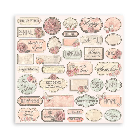 Stamperia Shabby Rose 12x12 Inch Paper Pack (SBBL12)