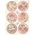 Shabby Rose A4 Rice Paper 6 Rounds (6pcs) (DFSA4879) (DISCONTINUED)