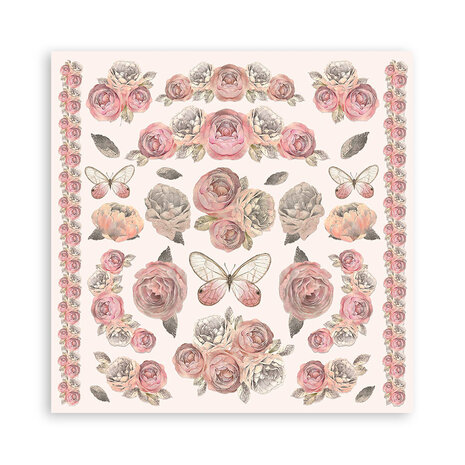 Stamperia Shabby Rose 8x8 Inch Paper Pack (SBBS107)