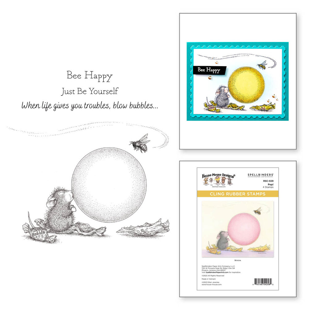 Spellbinders Pop! Cling Cling Rubber Stamp (RSC-029) Spellbinders Pop! Cling Cling Rubber Stamp (RSC-029)