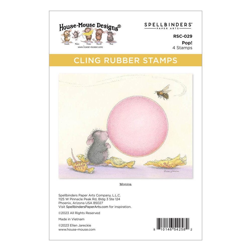Spellbinders Pop! Cling Cling Rubber Stamp (RSC-029) Spellbinders Pop! Cling Cling Rubber Stamp (RSC-029)