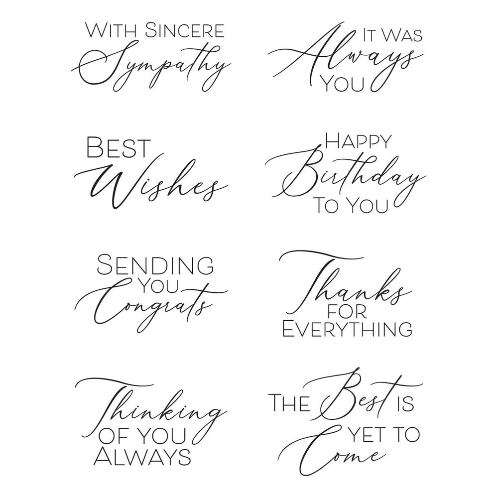 Spellbinders Always You Timeless Sentiments Press Plates (BP-185) Spellbinders Always You Timeless Sentiments Press Plates (BP-185)