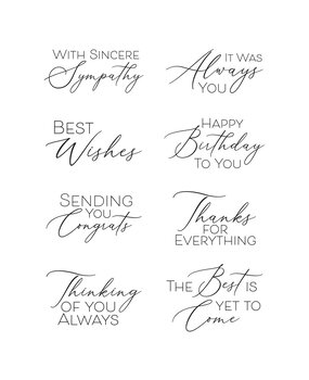 Spellbinders Always You Timeless Sentiments Press Plates (BP-185) Spellbinders Always You Timeless Sentiments Press Plates (BP-185)