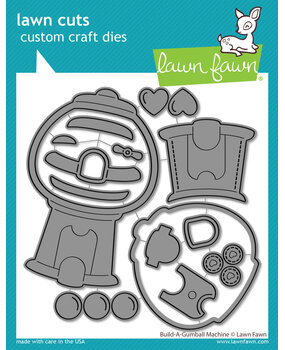 Lawn Fawn Build-a-gumball Machine Lawn Cuts Dies (LF3431)