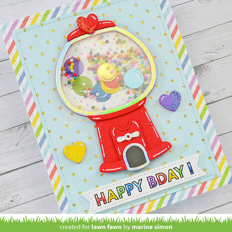 Lawn Fawn Build-a-gumball Machine Lawn Cuts Dies (LF3431) Lawn Fawn Build-a-gumball Machine Lawn Cuts Dies (LF3431)