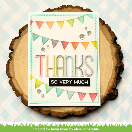 Lawn Fawn Bunting Background Lawn Clippings Stencils (3pcs) (LF3453) (OUTLET)