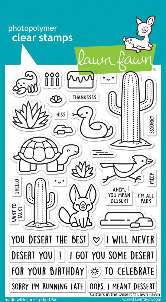 Lawn Fawn Critters In The Desert Clear Stamps (LF3415) (DISCONTINUED)