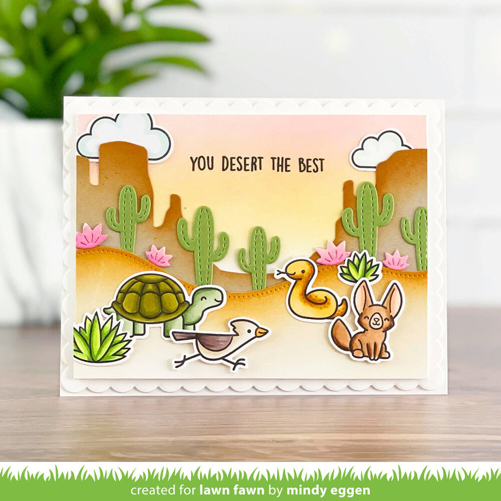 Lawn Fawn Critters In The Desert Clear Stamps (LF3415) (OUTLET)