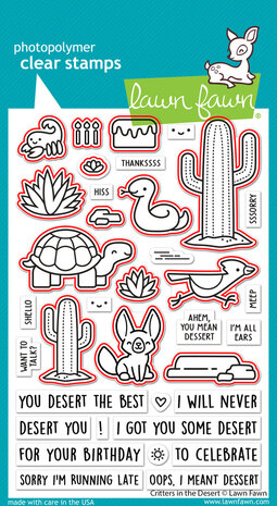 Lawn Fawn Critters In The Desert Lawn Cuts Dies (LF3416) (OUTLET)