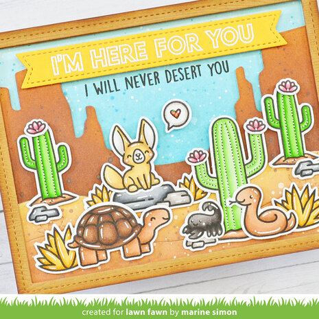 Lawn Fawn Desert Canyon Backdrop Lawn Cuts Dies (LF3450)