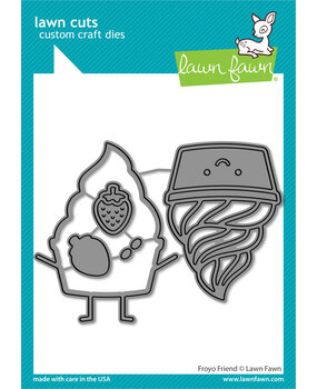 Lawn Fawn Froyo Friend Lawn Cuts Dies (LF3445) (OUTLET)