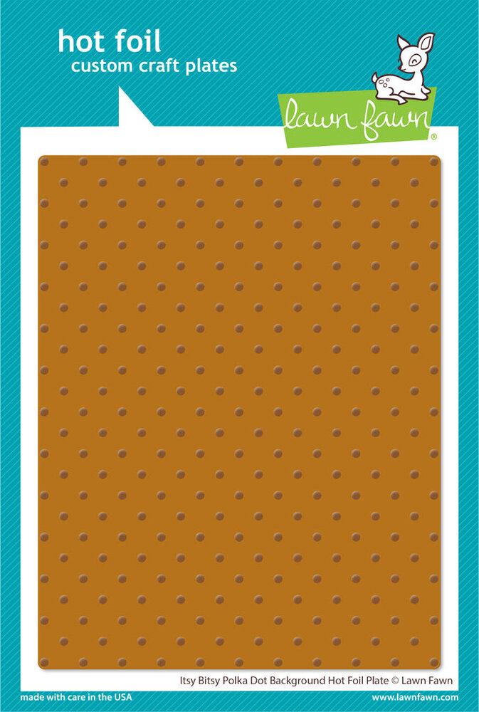 Lawn Fawn Itsy Bitsy Polka Dot Background Hot Foil Plate (LF3452) (OUTLET) Lawn Fawn Itsy Bitsy Polka Dot Background Hot Foil Plate (LF3452) (OUTLET)