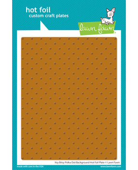 Lawn Fawn Itsy Bitsy Polka Dot Background Hot Foil Plate (LF3452) (DISCONTINUED)