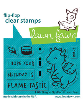 Lawn Fawn Little Dragon Flip Flop Clear Stamps (LF3427) (DISCONTINUED) Lawn Fawn Little Dragon Flip Flop Clear Stamps (LF3427) (DISCONTINUED)
