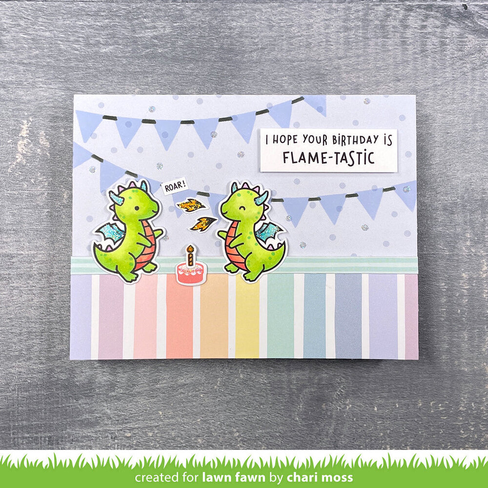 Lawn Fawn Little Dragon Flip Flop Clear Stamps (LF3427) (DISCONTINUED) Lawn Fawn Little Dragon Flip Flop Clear Stamps (LF3427) (DISCONTINUED)