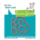 Lawn Fawn Little Dragon Flip Flop Lawn Cuts Dies (LF3428) (OUTLET)