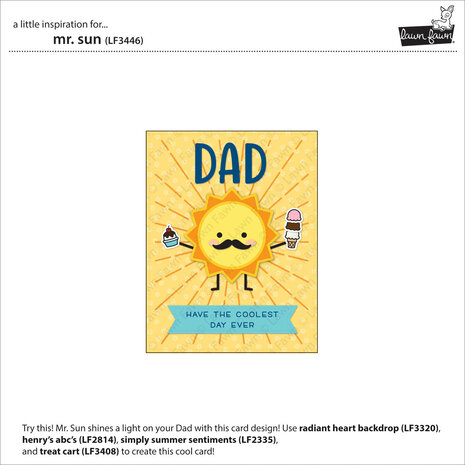 Lawn Fawn Mr. Sun Lawn Cuts Dies (LF3446) (OUTLET)