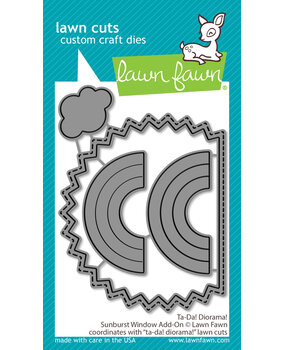 Lawn Fawn Ta-da! Diorama! Sunburst Window Add-on Lawn Cuts Dies (LF3435) (DISCONTINUED)