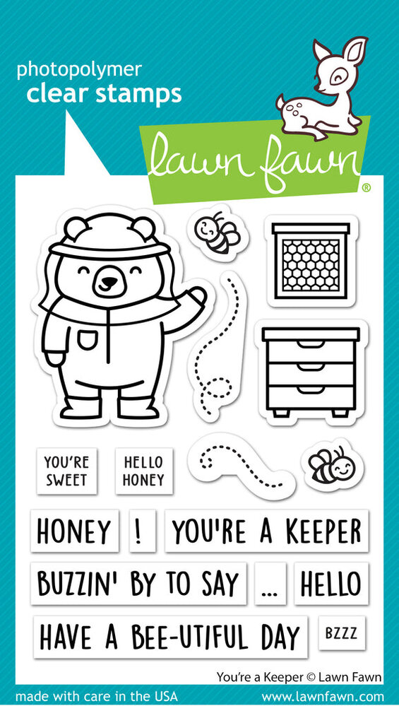 Lawn Fawn You're A Keeper Clear Stamps (LF3136) (DISCONTINUED)