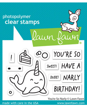 Lawn Fawn You're So Narly Clear Stamps (LF3297) (DISCONTINUED)