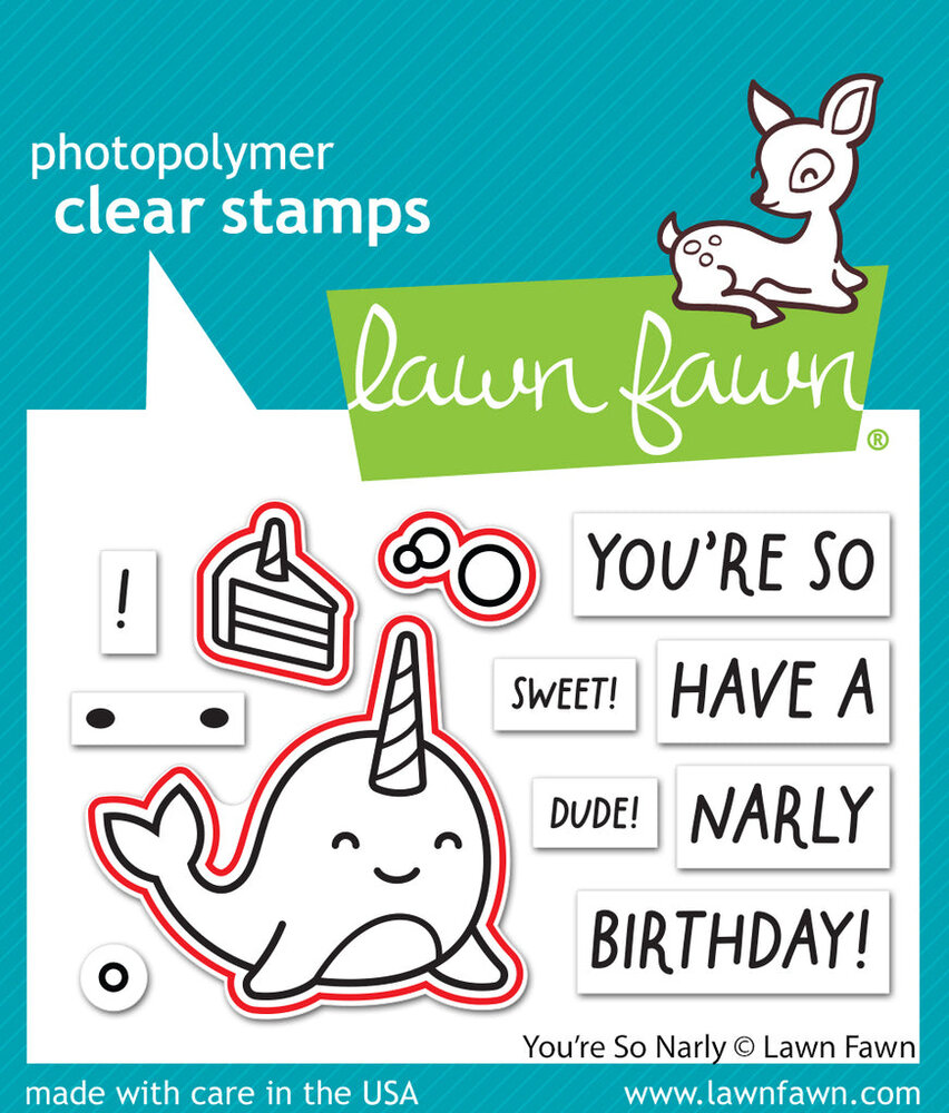 Lawn Fawn You're So Narly Lawn Cuts Dies (LF3298) (DISCONTINUED)