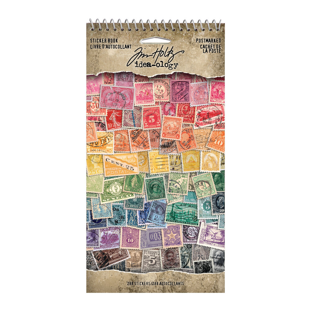 Idea-ology Tim Holtz Sticker Book Postmarked (TH94387) Idea-ology Tim Holtz Sticker Book Postmarked (TH94387)