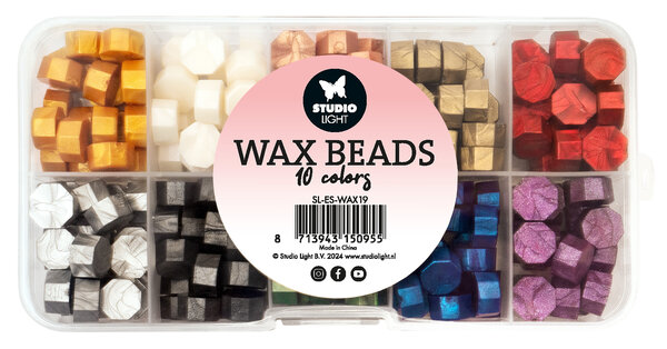 Studio Light Wax Beads Metallic Colors 10x7g (SL-ES-WAX19) (BASIC) Studio Light Wax Beads Metallic Colors 10x7g (SL-ES-WAX19) (BASIC)