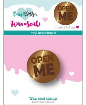 CarlijnDesign Wax Seal Stamper 48 Open Me (CDWX-0077) (DISCONTINUED)