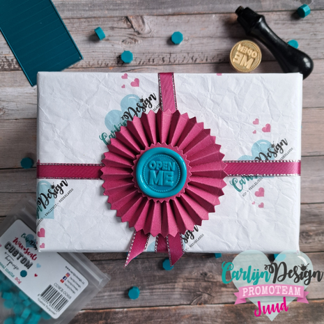 CarlijnDesign Wax Seal Stamper 48 Open Me (CDWX-0077) CarlijnDesign Wax Seal Stamper 48 Open Me (CDWX-0077)