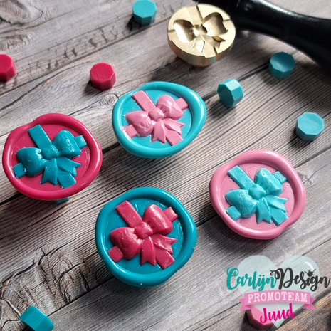 CarlijnDesign Wax Seal Stamper 47 3D Strik (CDWX-0076)