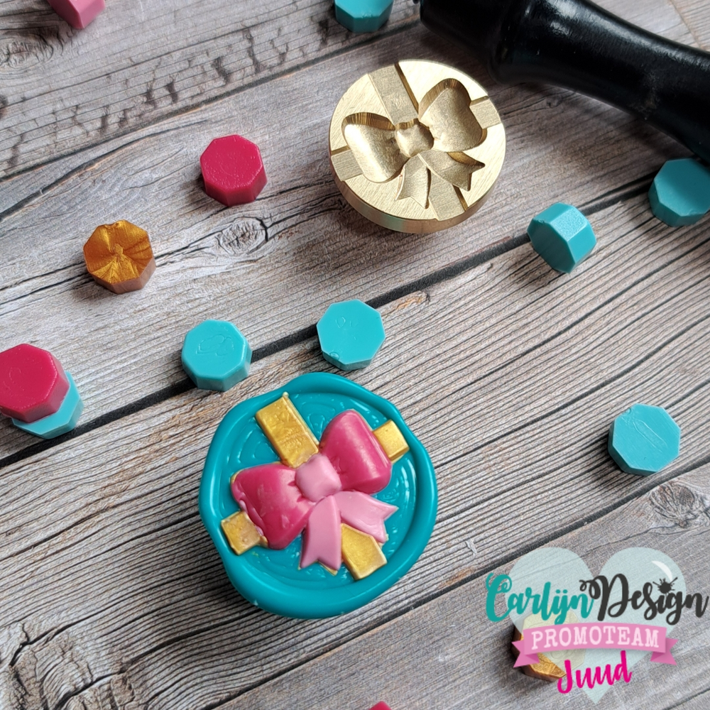 CarlijnDesign Wax Seal Stamper 47 3D Strik (CDWX-0076)