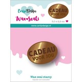 CarlijnDesign Wax Seal Stamper 44 Cadeau Voor Jou (CDWX-0073) (DISCONTINUED)
