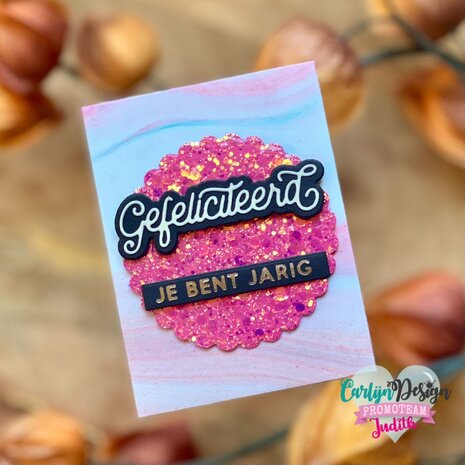 CarlijnDesign Snijmallen Proficiat & Gefeliciteerd (CDSN-0252) (DISCONTINUED)