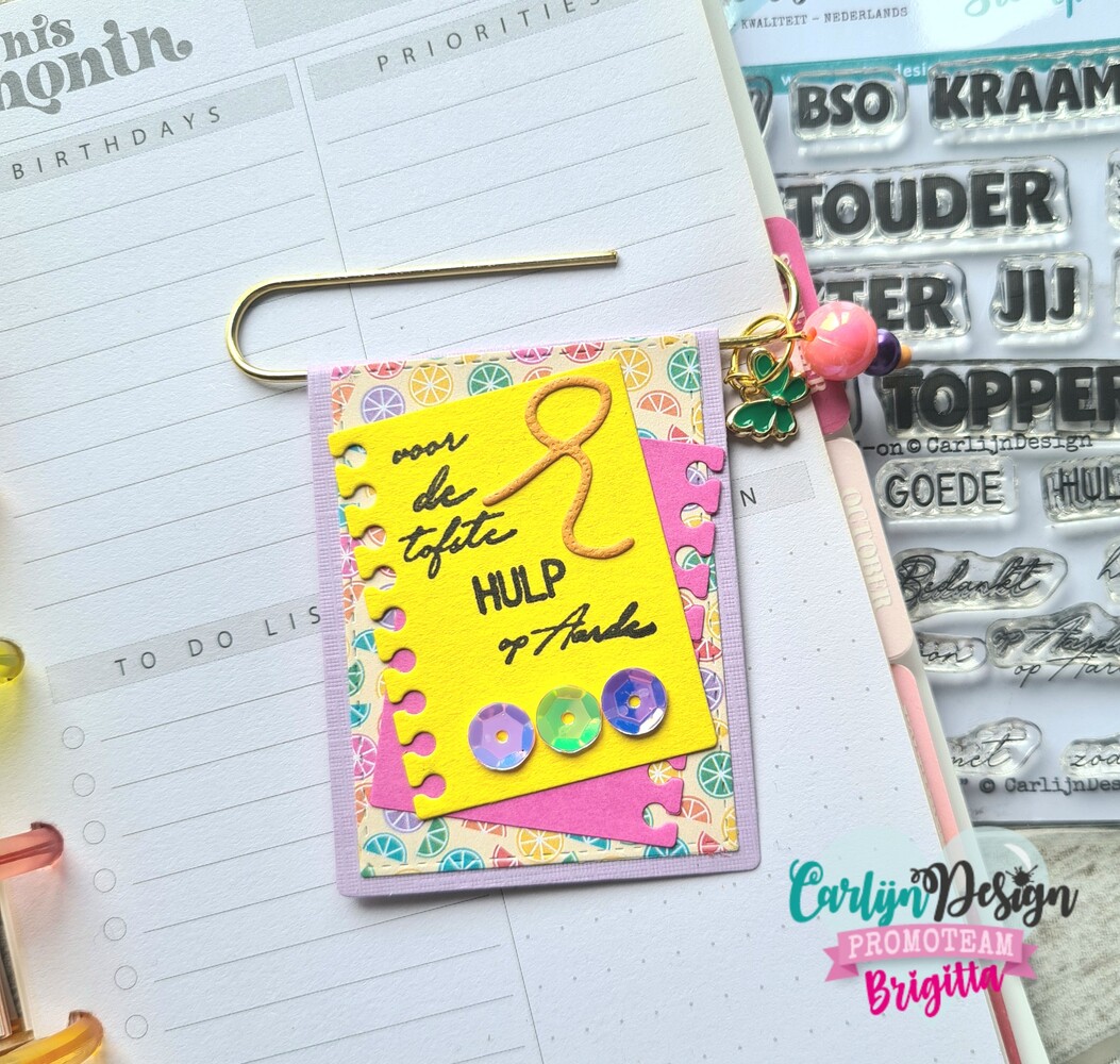 CarlijnDesign Clear Stamps Bedankjes Add-On (CDST-0122) CarlijnDesign Clear Stamps Bedankjes Add-On (CDST-0122)